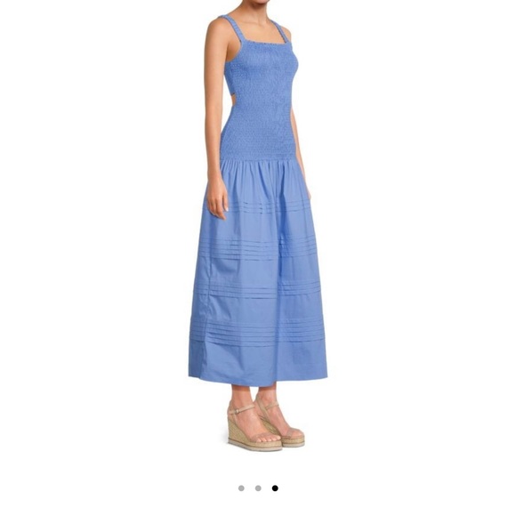 SAYLOR Tiffani Smocked Cut Out Back Midi Dress - Picture 3 of 4